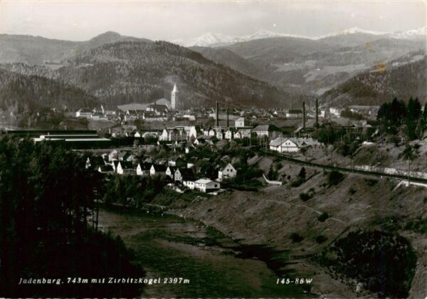 Judenburg Steiermark AT Panorama Blick gegen Zirbitzkogel