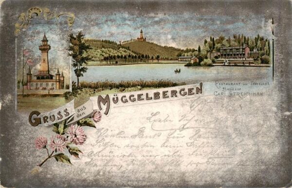 Mueggelbergen Mueggelberge Treptow-Koepenick Aussichtsturm Restaurant am Teufels
