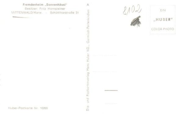 Mittenwald Bayern Fremdenheim Sonnenhaeusl – Bild 2