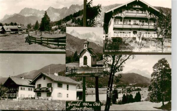 Gerold Kruen Bayern Panorama Gast und Pensionshaeuser Kapelle