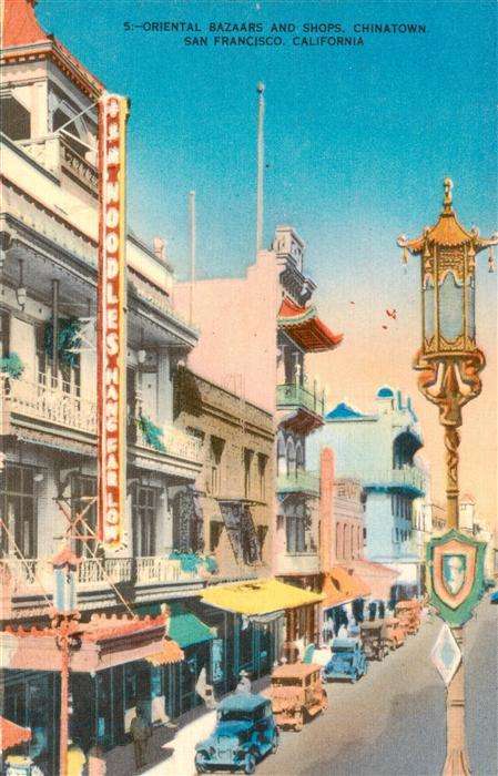 San Francisco California USA Oriental Bazaars and Shops Chinatown