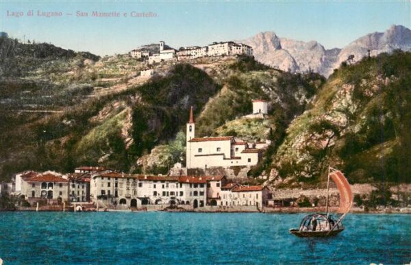 San Mamete Cressogno Lago di Lugano TI e Castello