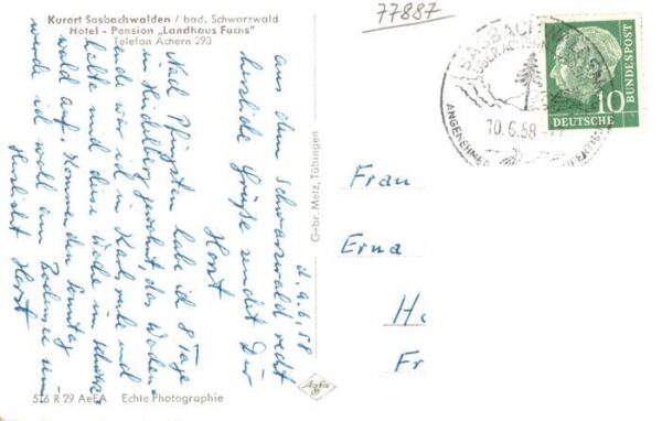 Sasbachwalden Hotel Pension Landhaus Fuchs – Bild 2