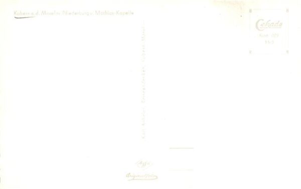 Kobern-Gondorf Mosel Niederburg und Mathias Kapelle mit Raddampfer – Bild 2