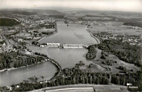 Koblenz  Rhein Fliegeraufnahme