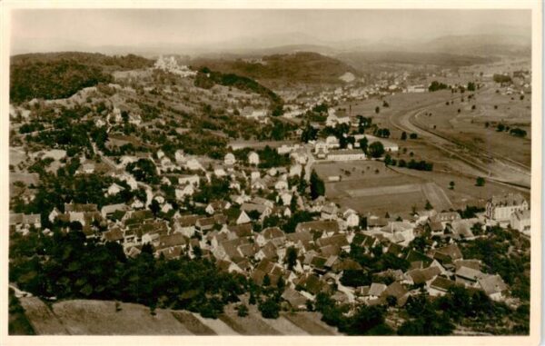 Tumringen Loerrach mit Roettler Schloss Fliegeraufnahme