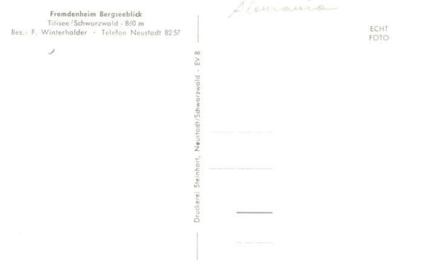 Titisee Fremdenheim Bergseeblick – Bild 2