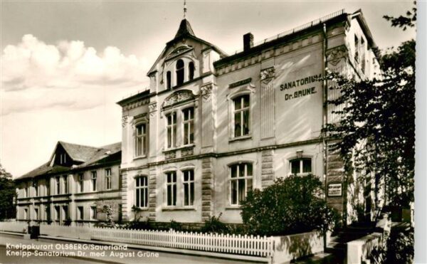 Olsberg Sauerland Kneipp Sanatorium Dr med August Gruene