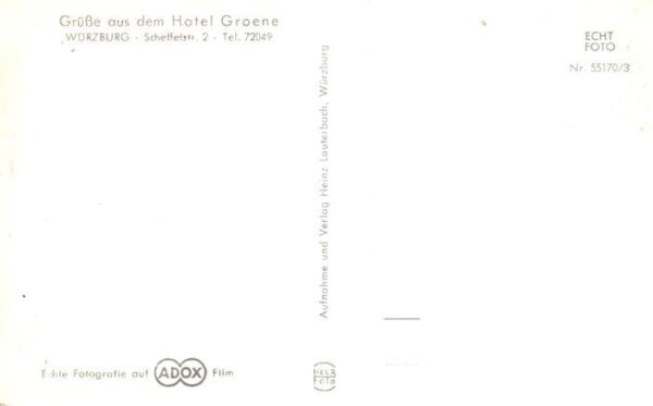 Wuerzburg Bayern Schloss Park Hotel Groene – Bild 2