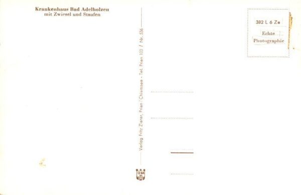 Bad Adelholzen Oberbayern Krankenhaus mit Zwiesel und Staufen – Bild 2
