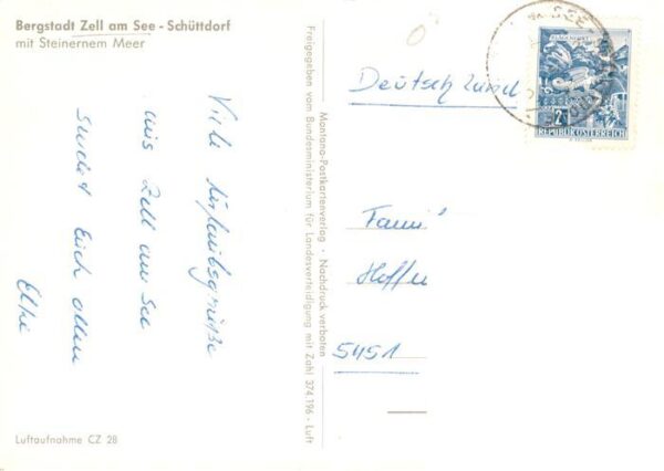 Zell See AT Schuettdorf mit Steinernem Meer – Bild 2