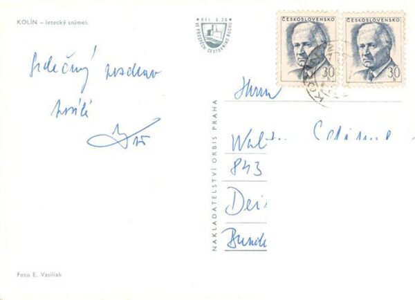 KOLIN nad LABEM Koeln Elbe CZ Letecky snimek – Bild 2