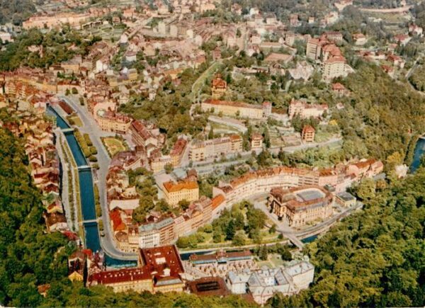 Karlovy Vary Karlsbad Fliegeraufnahme