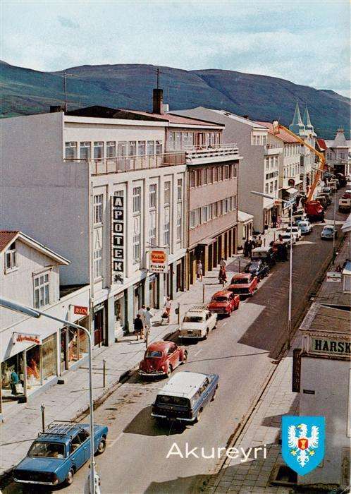 Akureyri Iceland Main street