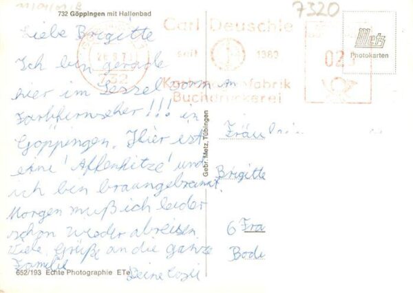 Goeppingen BW Fliegeraufnahme mit Hallenbad – Bild 2