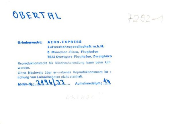 Obertal Baiersbronn Fliegeraufnahme – Bild 2