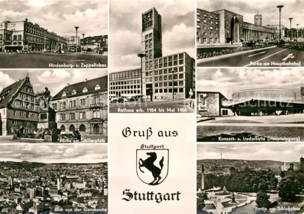 Stuttgart Hindenburgbau Zeppelinbau Schillerplatz