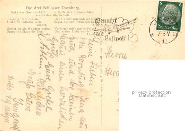 Dornburg Saale Die drei Schlösser Goetheschloss Rokoko – Bild 2