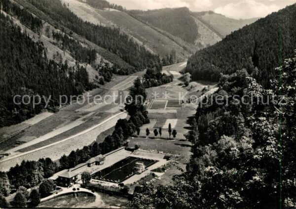Leutenberg Thueringen Waldbad Luftkurort Landschaftspanorama