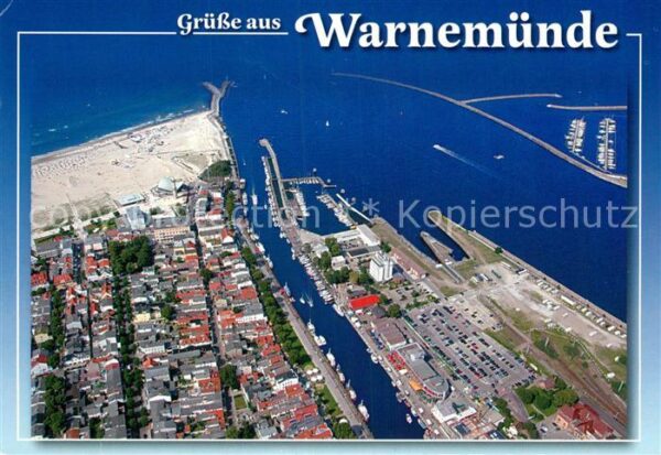 Warnemuende Ostseebad Fliegeraufnahme