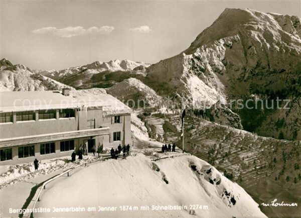 Koenigssee Berggaststätte Jennerbahn am Jenner mit
