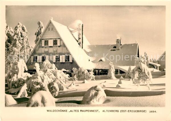 Altenberg Erzgebirge Waldschänke Altes Raupennest