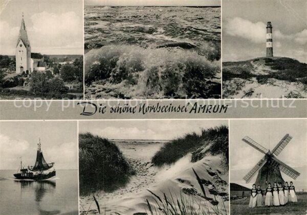 Amrum St Clemenskirche Kniepsand Leuchtturm K