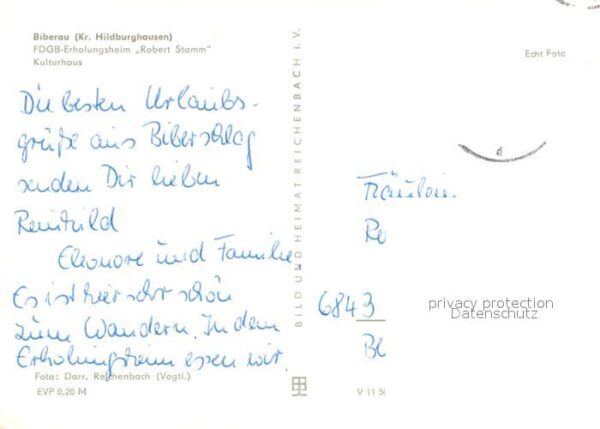 Biberau FDGB Erholungsheim Robert Stamm Kulturh – Bild 2