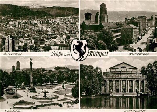 Stuttgart Birkenkopf Königstrasse Schlossplatz St