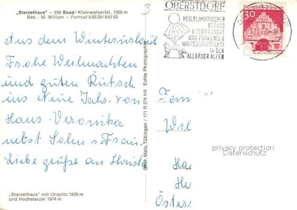 Baad Mittelberg Kleinwalsertal Starzelhaus mit Unspitz und Hochstarzel – Bild 2