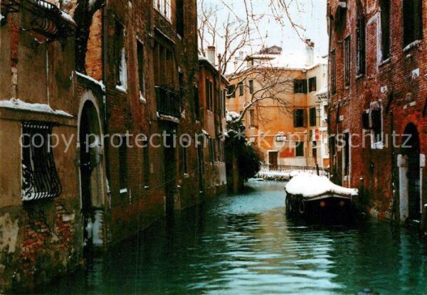 Venezia Venedig Kanal im Winter