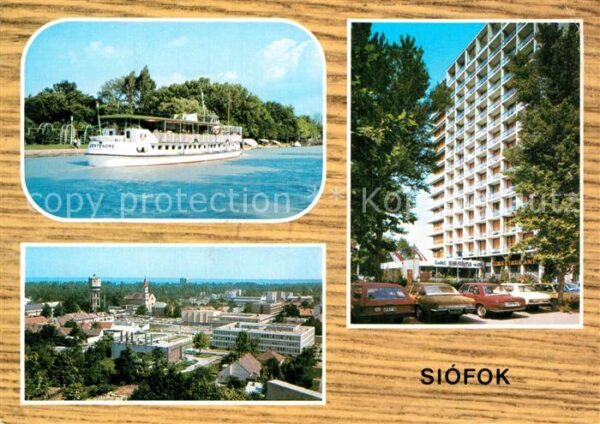 Siofok Partie am See Fliegeraufnahme