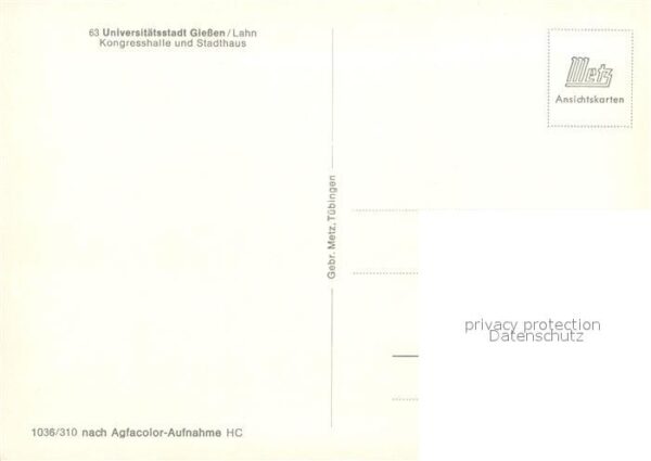 Giessen Lahn Kongresshalle Stadthaus – Bild 2