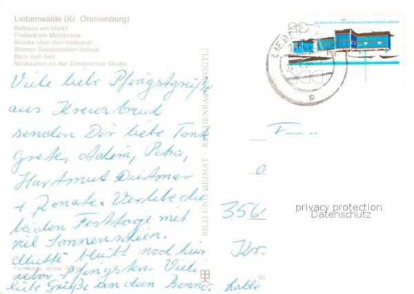 Liebenwalde Rathaus Marktplatz Freibad am Mühlensee – Bild 2