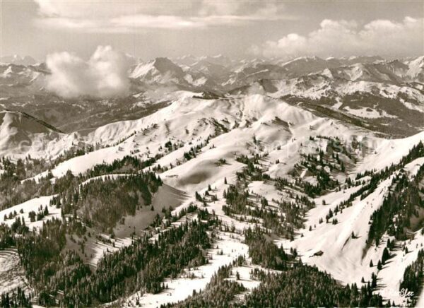 Bleicher Horn Fliegeraufnahme mit Höllritzer Alpe