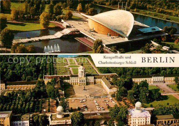 Berlin Fliegeraufnahme Kongreßhalle und Charlo
