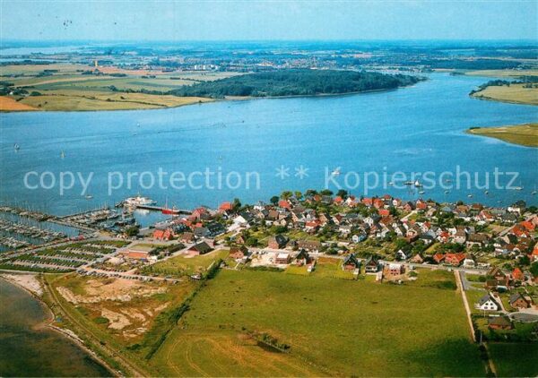 Maasholm Fliegeraufnahme mit Schlei und Kappeln