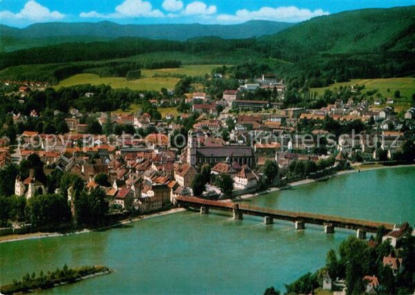 Bad Saeckingen Fliegeraufnahme Rheinpartie