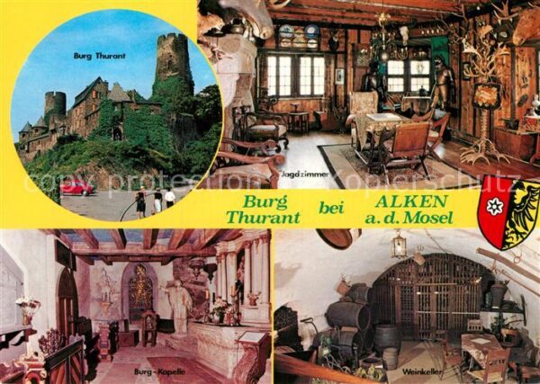 Alken Koblenz Burg Thurant Kapelle Jagdzimmer Weinkel