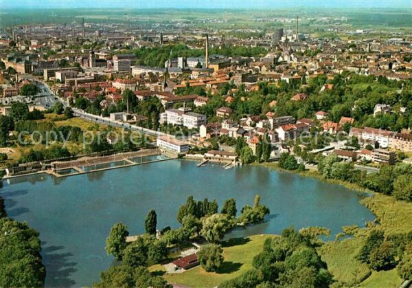 Darmstadt Fliegeraufnahme Am großen Woog