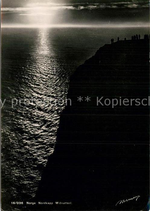 Nordkapp Nordkap Norge Midnattsol Mitternachtssonne