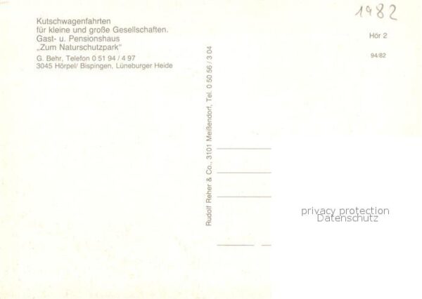 Hoerpel Gasthaus Pension Kutschwagenfahrten Nat – Bild 2