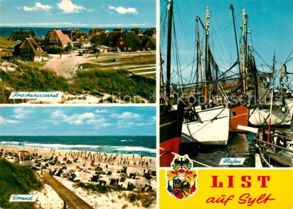 List Sylt Frischwassertal Strand Hafen Fischkutte