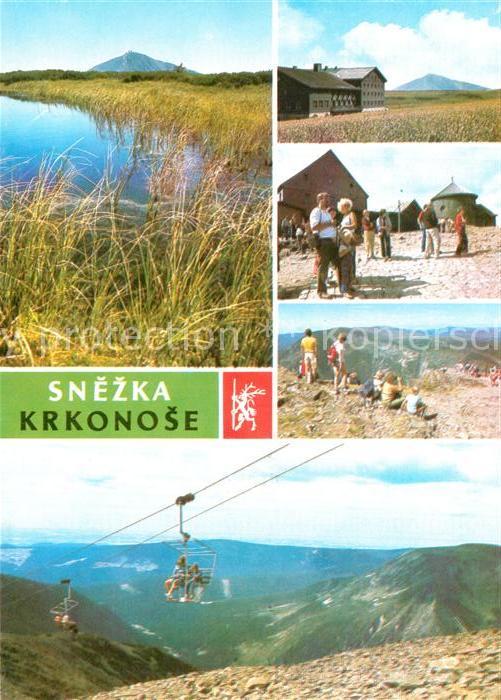 Snezka Schneekoppe Höchste Erhebung des Krkonose Bergbahn
