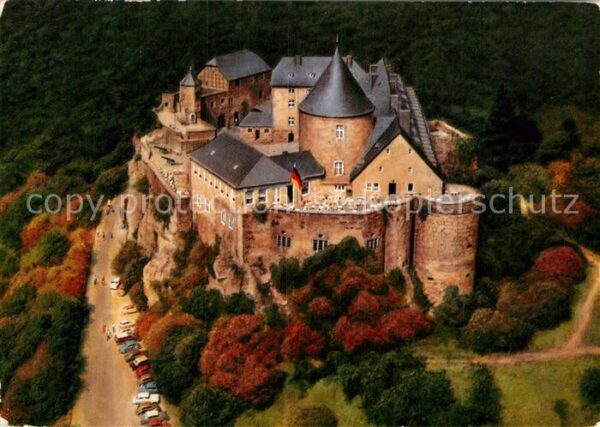 Waldeck Edersee Schloss Hotel Restaurant Fliegeraufnahm