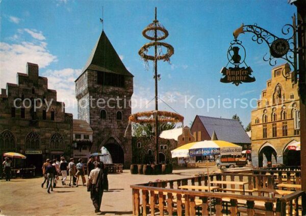 Dortmund Altstadt in der Morgensonne Maibaum Gas