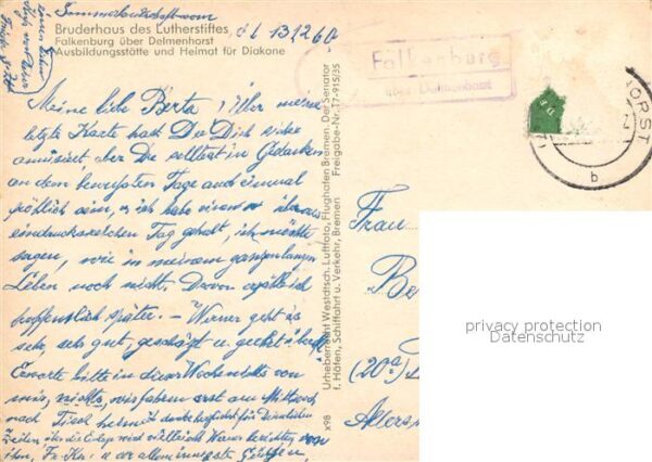 Falkenburg Bremen Bruderhaus des Lutherstiftes Fliegerauf – Bild 2