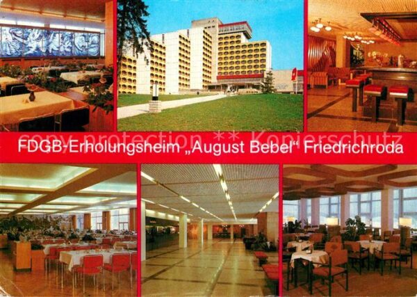 Friedrichroda Urlauberrestaurant Aug Bebel Heim Halle