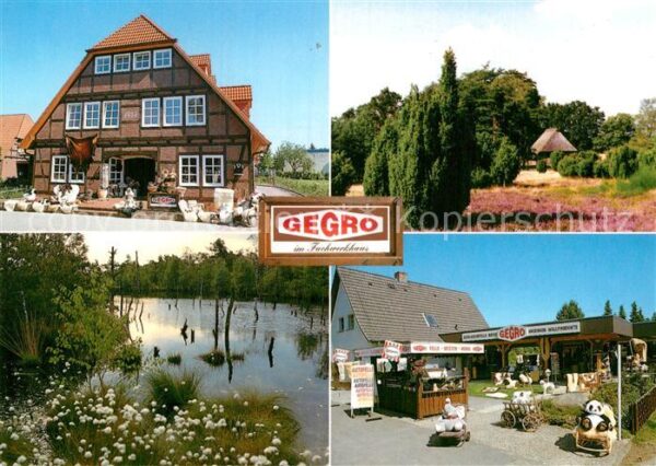 Schneverdingen Gegro Fachwerkhaus Teich Park Kiosk