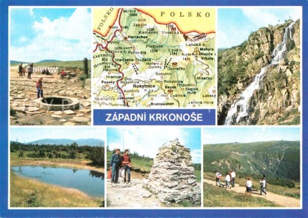 Krkonose Pramen Labe Pancavsky vodopad Raselinne